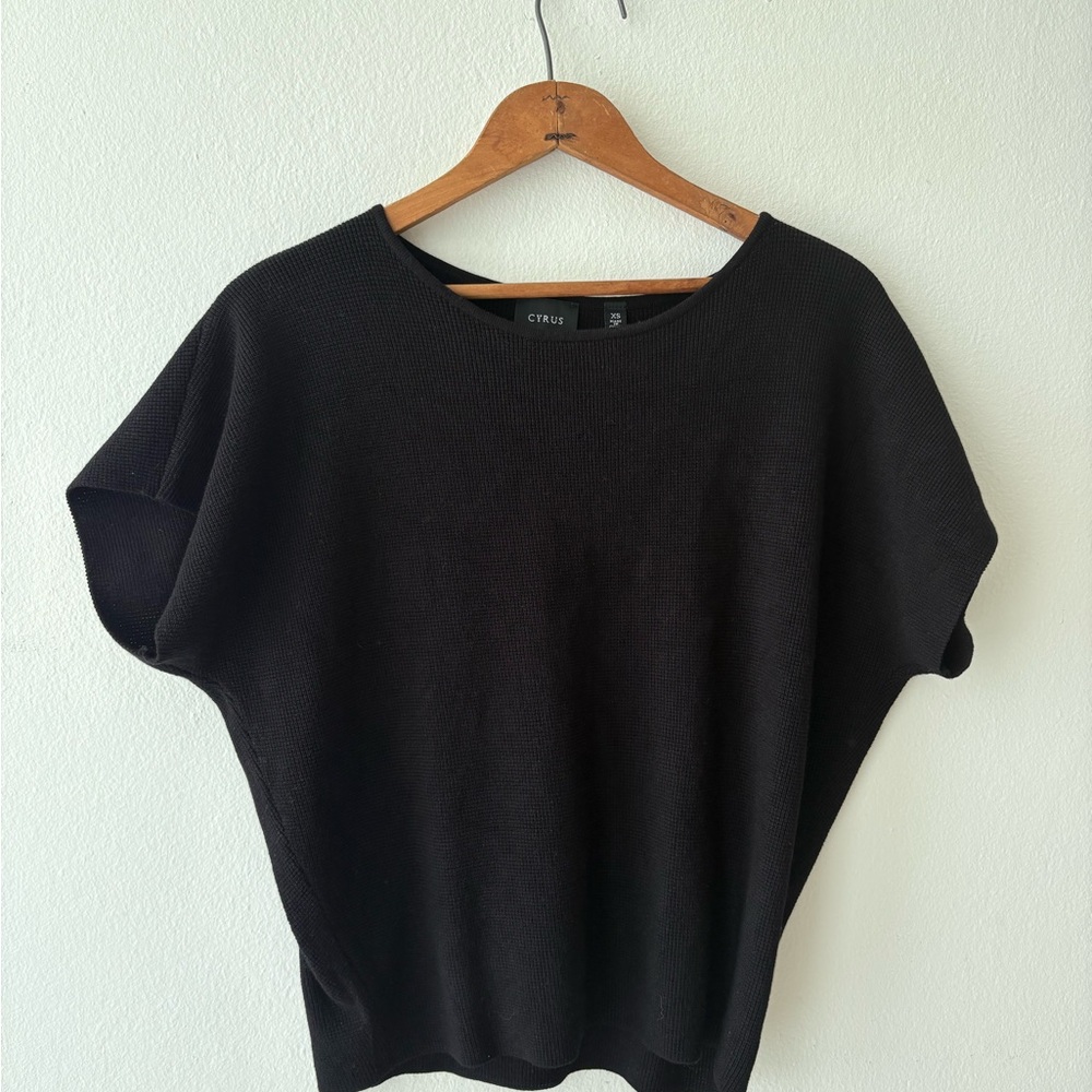 Black Knit Top